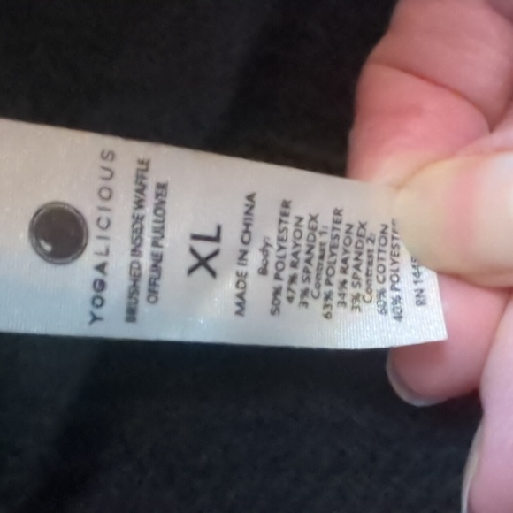 Yogalicious waffle knit pullover - Picture 2 of 3